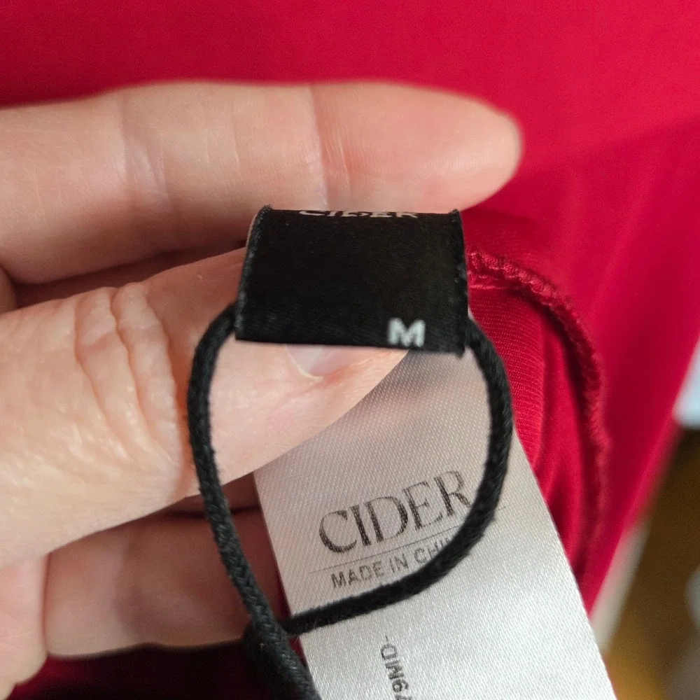 NWOT Cider Wine Red Lace Cut Out Maxi Slip Dress V-Neck Adjustable Straps - Picture 8 of 12